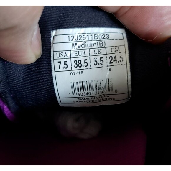 Brooks Women's Pure Cadence 7 1202611B023 Black Purple Running Shoes Size 7.5 B - Picture 10 of 11